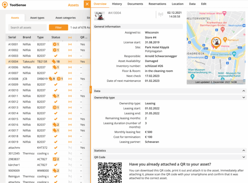 Instandhaltungssoftware ToolSense