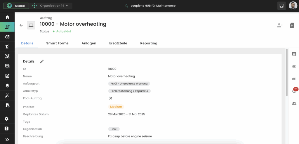 Instandhaltungssoftware osapiens