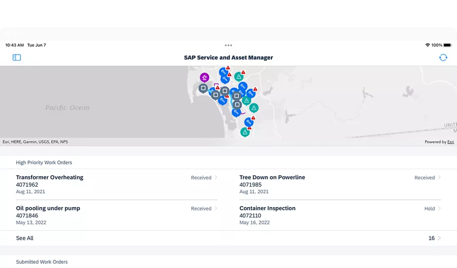 Instandhaltungssoftware SAP Service and Asset Manager