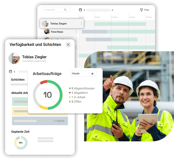 Planungsübersicht des osapiens CMMS Systems