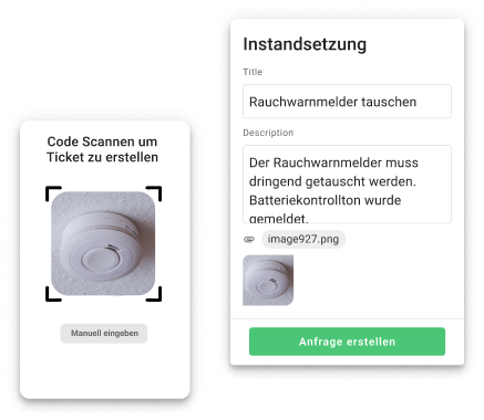 Ticketerstellung mit dem osapiens HUB for Maintenance