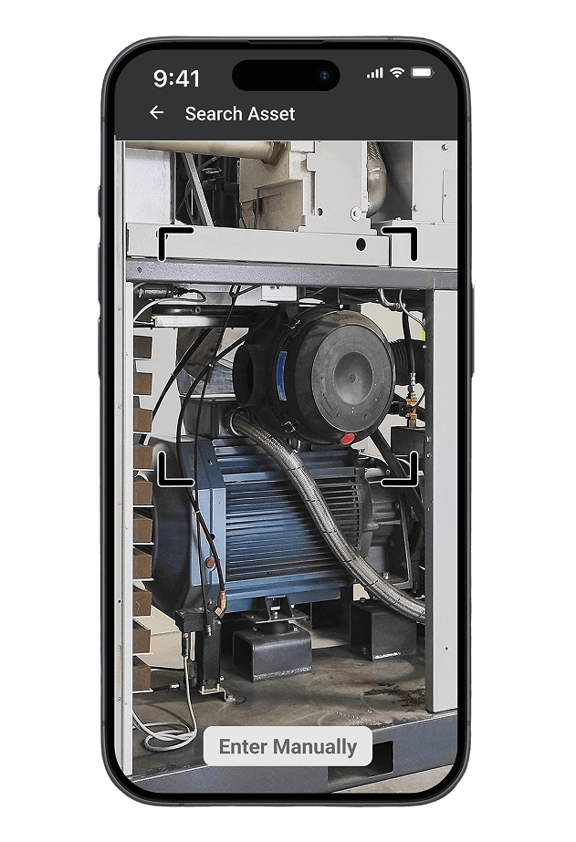 Asset Scanner: Screenshot des osapiens HUB for Maintenance