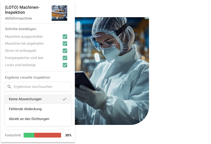 Instandhaltungskosten berechnen: Maschinen-Inspektion