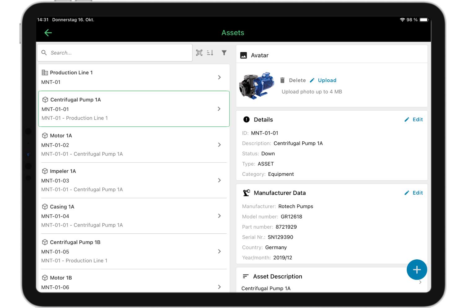 Asset and equipment management osapiens