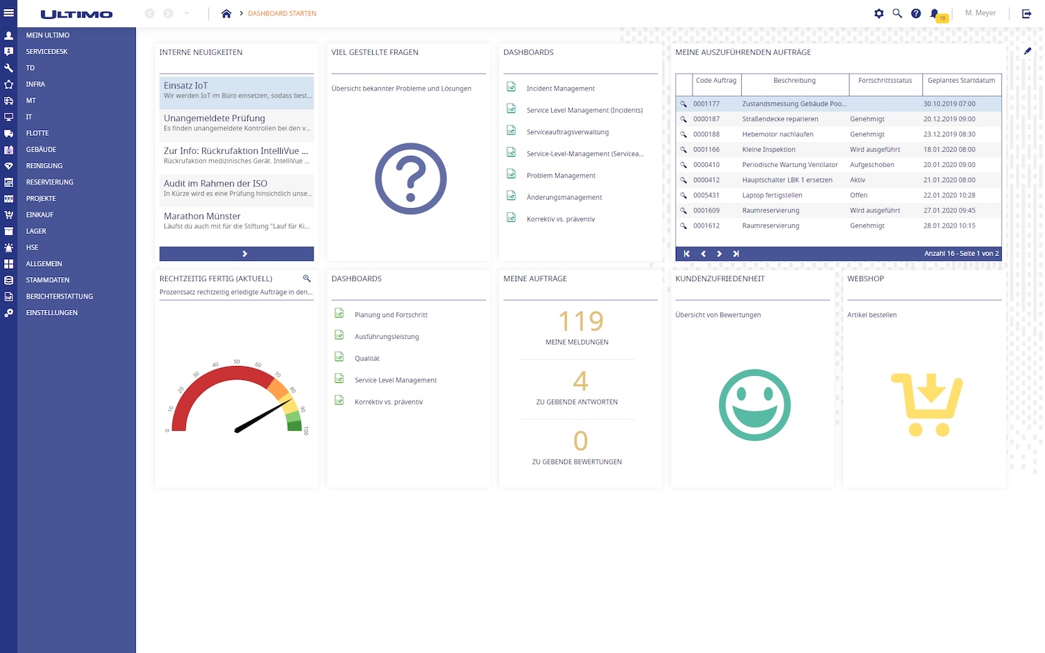 Enterprise CMMS comparison: IFS Ultimo