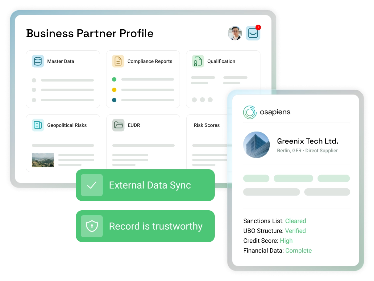 osapiens HUB for Supplier Management & Intelligence